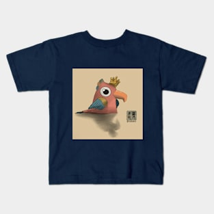 King Tim the Parrot Kids T-Shirt